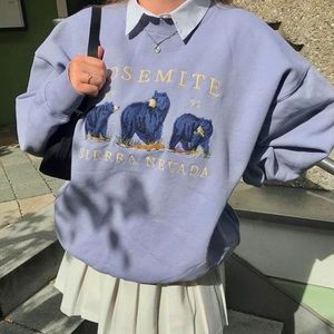 Brandy Melville ERICA SIERRA NEVADA SWEATSHIRT yosemite crewneck oversized
